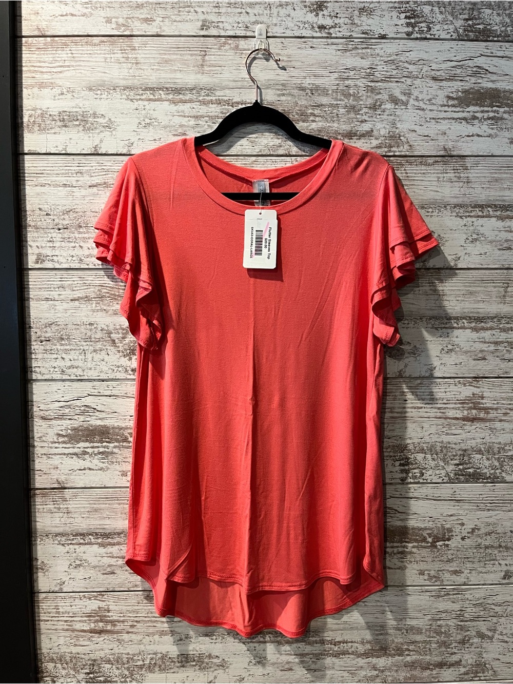 Acting Pro Coral Flutter Sleeve Tee